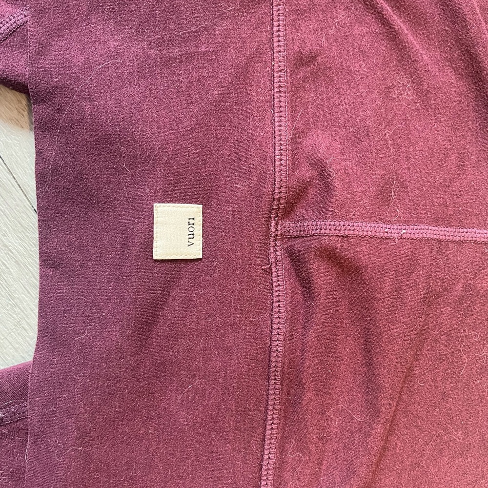 Burgundy Red Elevation Vuori Leggings Yoga